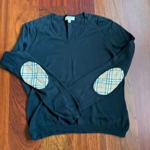 Burberry London women’s elbow-patch sweater- size M